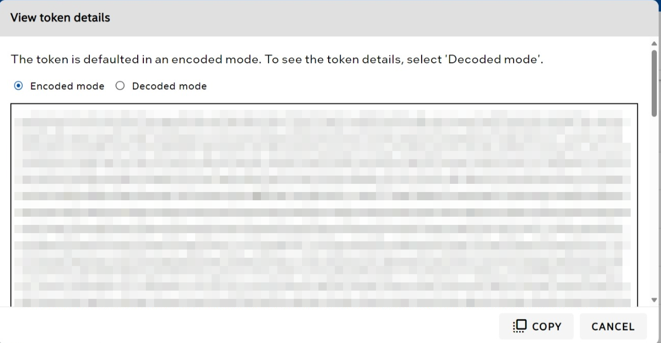 View attestation token details