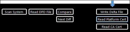 Write delta file button